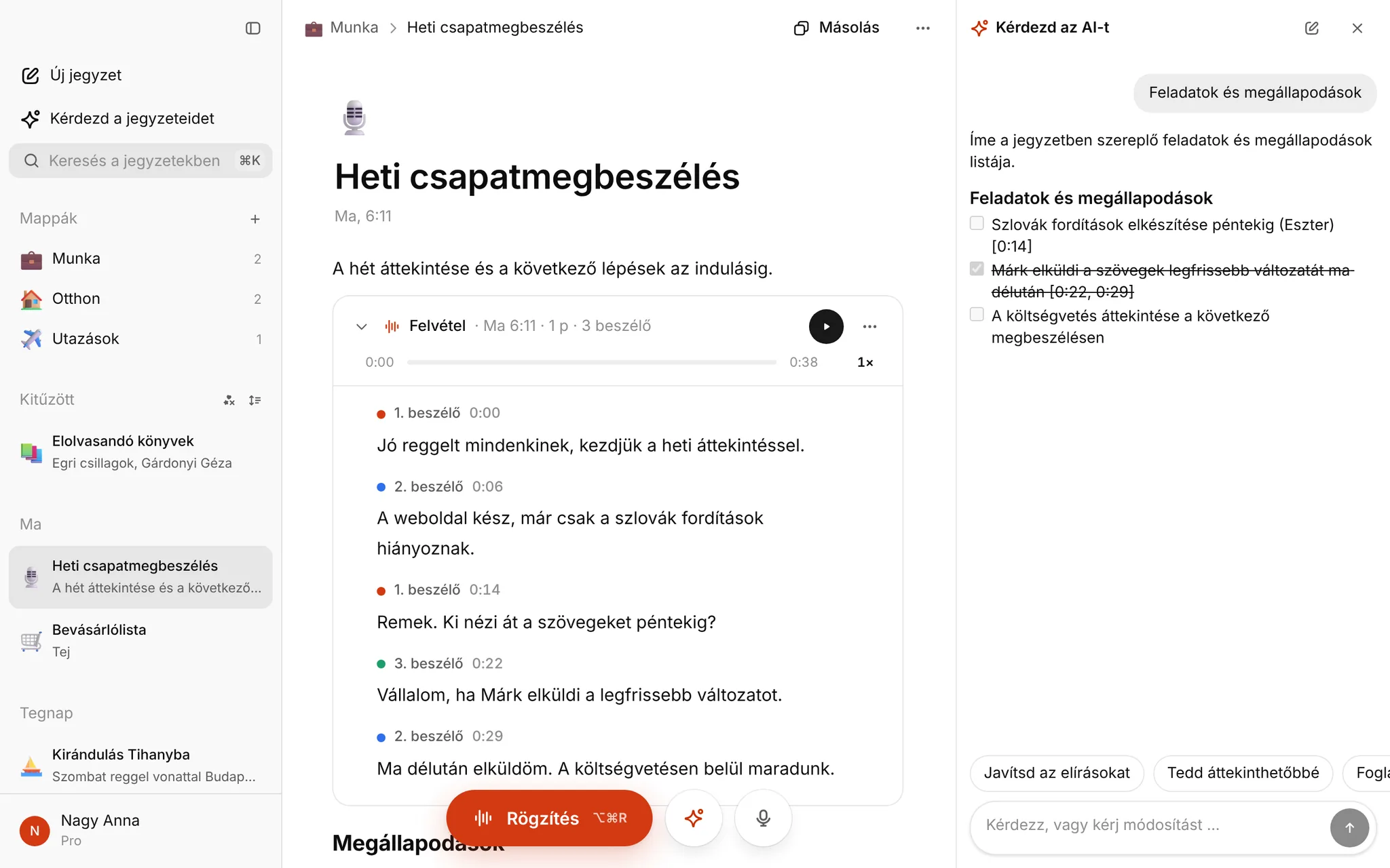 Jegyzőkönyv minta, és egy AI, amely kitölti